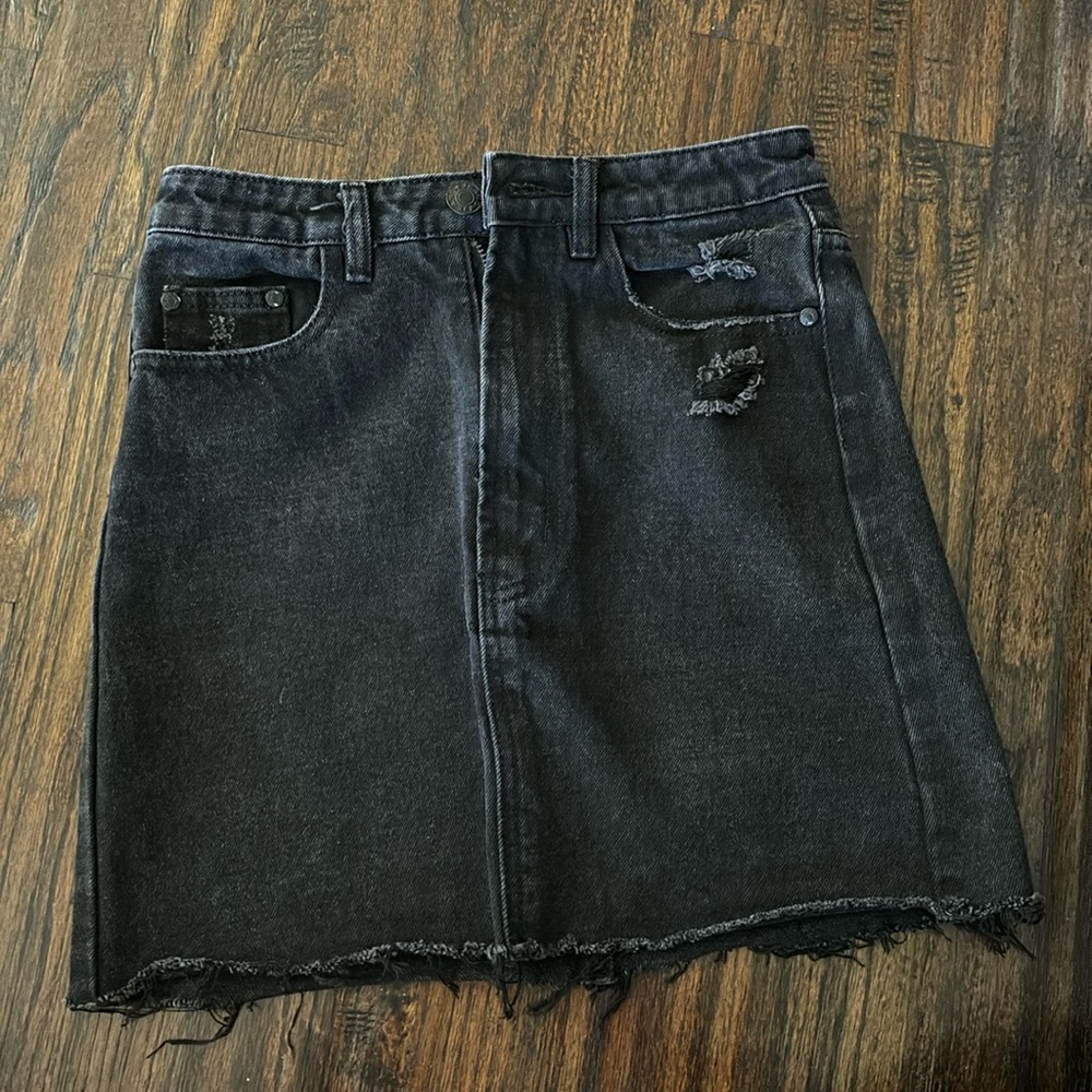 Polly Denim skirt, black, size 4